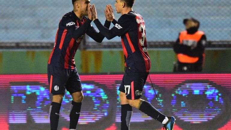 El festejo del gol de Díaz