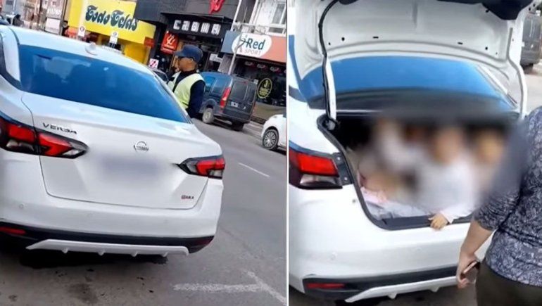 El auto se encontraba estacionado en Perito Moreno