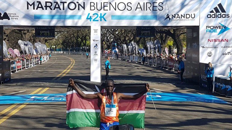 El keniata Kiptum ganó la maratón de Buenos Aires