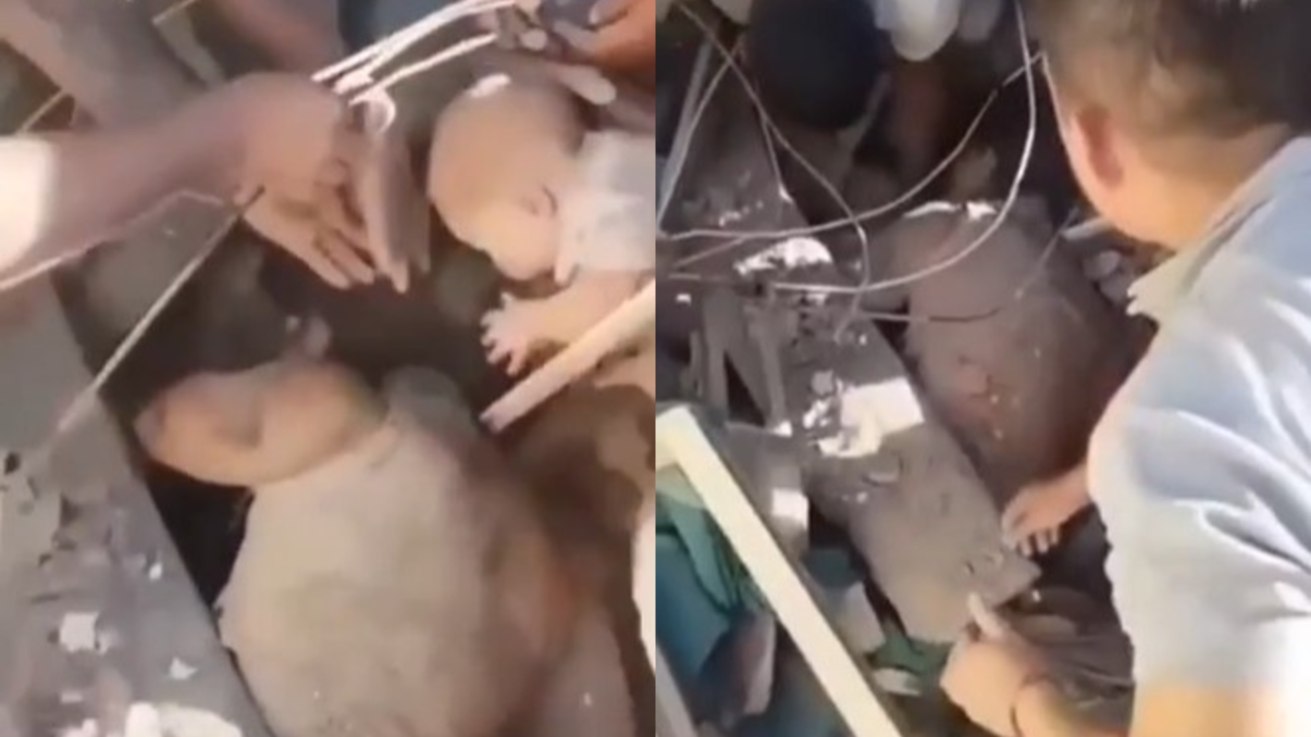 En medio del horror, se ha logrado rescatar con vida a varias personas.