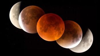 eclipse total de luna, el fenomeno astronomico que no podes perderte este domingo