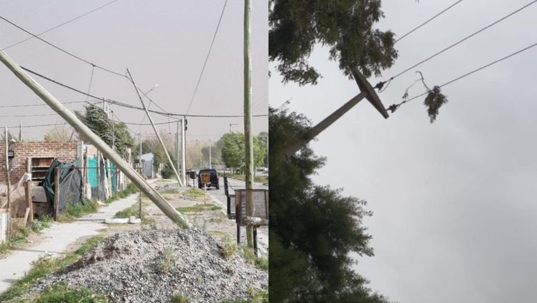 El operativo de CALF para que el viento no afecte al servicio