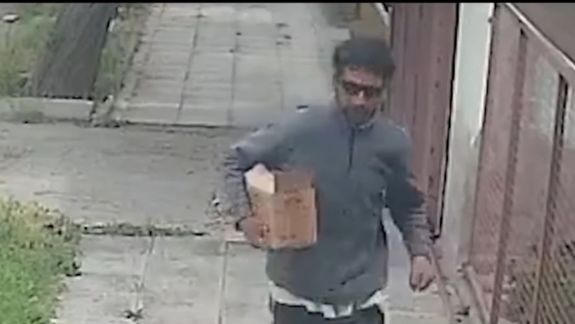 Video: un ladrón saltó una reja y fue espantado a los gritos