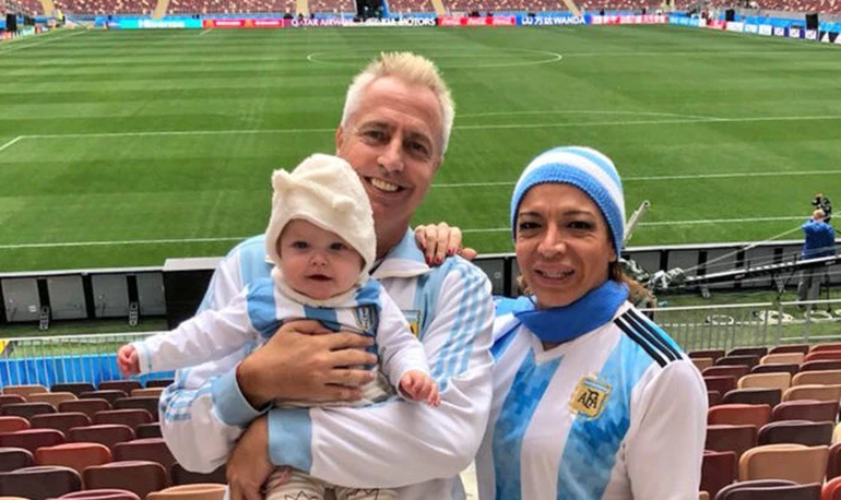 La conductora formó una divertida dupla con Marley en el mundial de Rusia 2018.