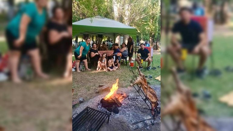 El camping de El chañar es uno de los lugares donde las familias pueden comerse un asado, a la sombra y a la orilla del río Neuquén. El camping de El chañar es uno de los lugares donde las familias pueden comerse un asado, a la sombra y a la orilla del río Neuquén.