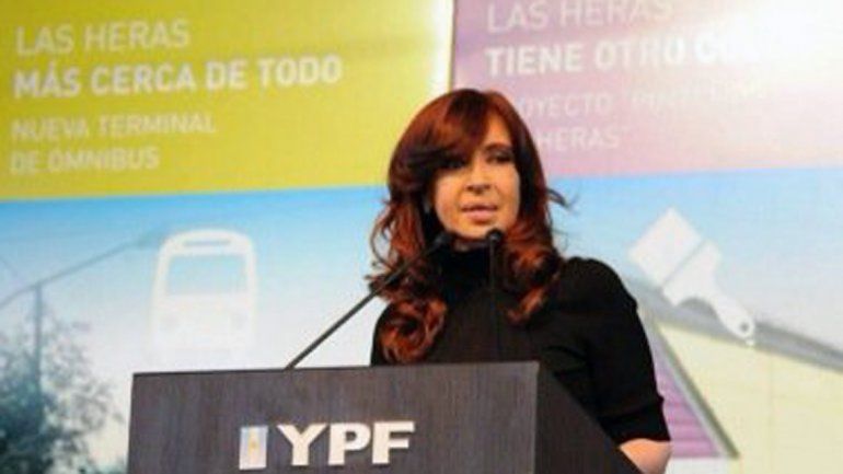 Cristina en YPF.