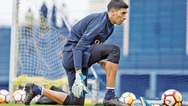 Andrada lleva una semana en Boca y será titular por la Libertadores.