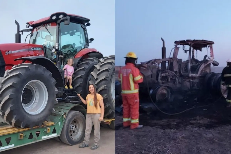 Tras viralizarse cuando se le quemó un tractor, le llegó uno nuevo y compartió su emoción