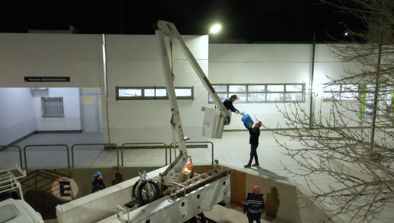 CALF incorporó nuevas luminarias para el Hospital Heller