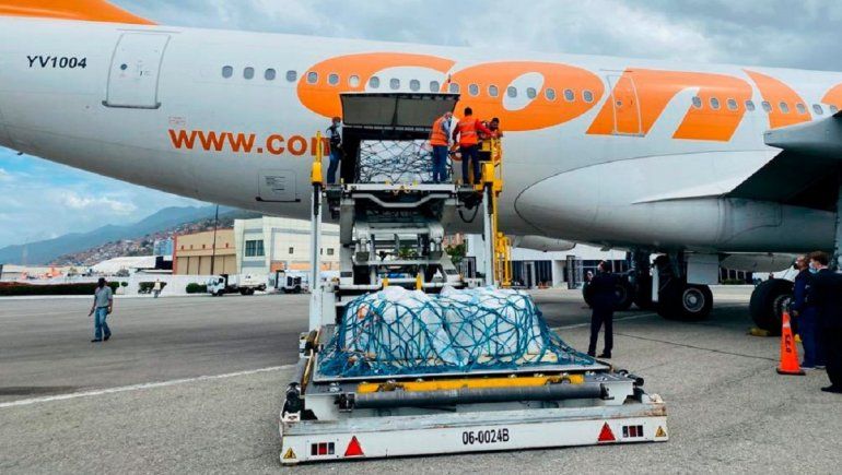 Primer cargamentos de vacunas Sputnik V en Venezuela.