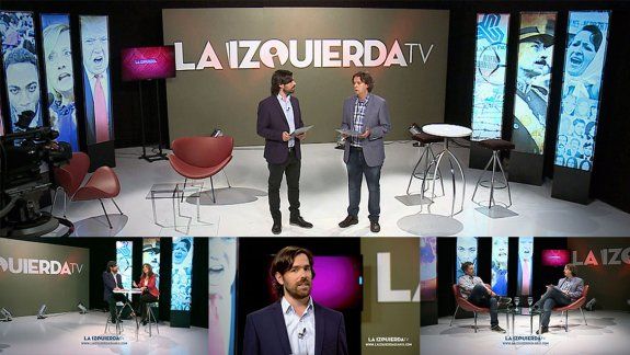 Nicolás del Caño debutó como conductor de TV