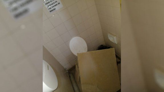 Tras el desplome de un techo