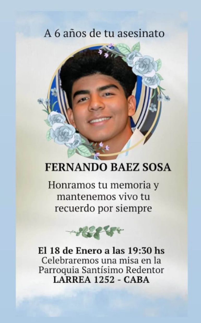 A seis años del crimen de Fernando Báez Sosa, el conmovedor mensaje de su mamá