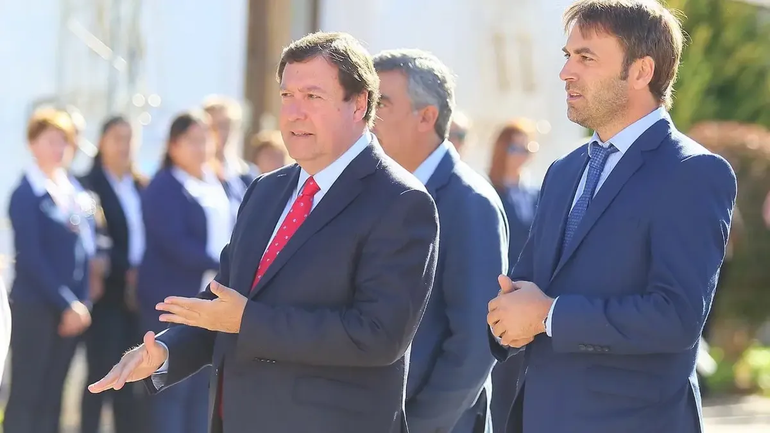 Alberto Weretilneck y  el fiscal de Estado