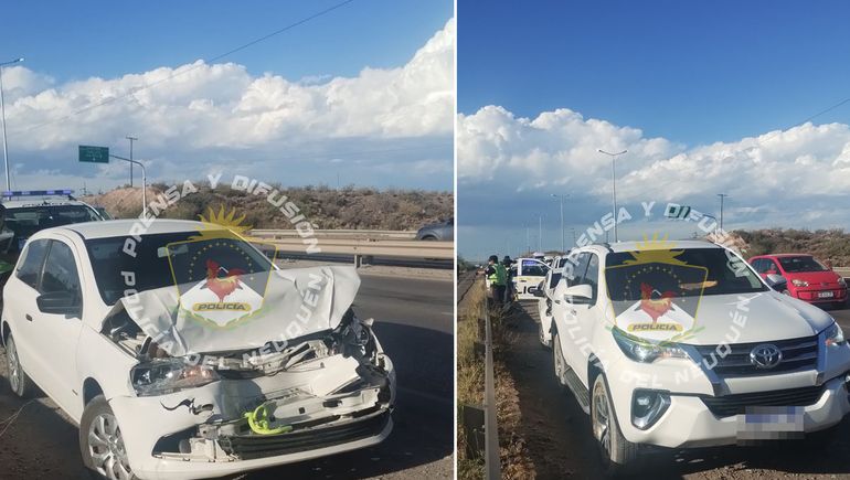 Un auto de la vicegobernación protagonizó el choque en el Cañadón de las Cabras