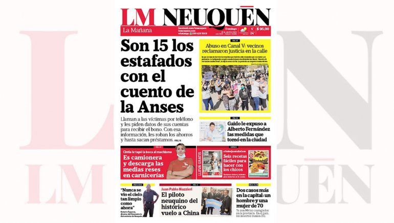 Repasá página por página la edición impresa de LMN