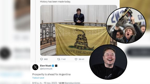 Los saludos para Javier Milei, con Elon Musk a la cabeza.