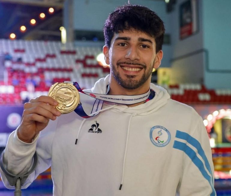 Iñaki Basiloff no para: Oro y Plata en el Mundial de para natación