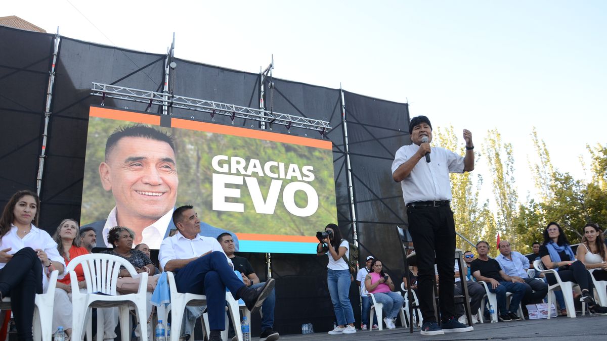Evo Morales llegó a Neuquén y le dio un espaldarazo al Frente de Todos thumbnail