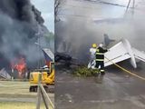 El accidente ocurrió en el aeropuerto de San Fernando