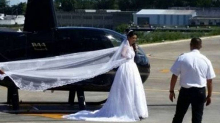 Novia murió cuando iba en helicóptero a su boda para sorprender a su pareja