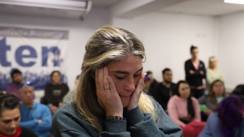 Marcela Altuve, esposa de una de las víctimas de la explosión y muerte en la Escuela de Aguada San Roque.