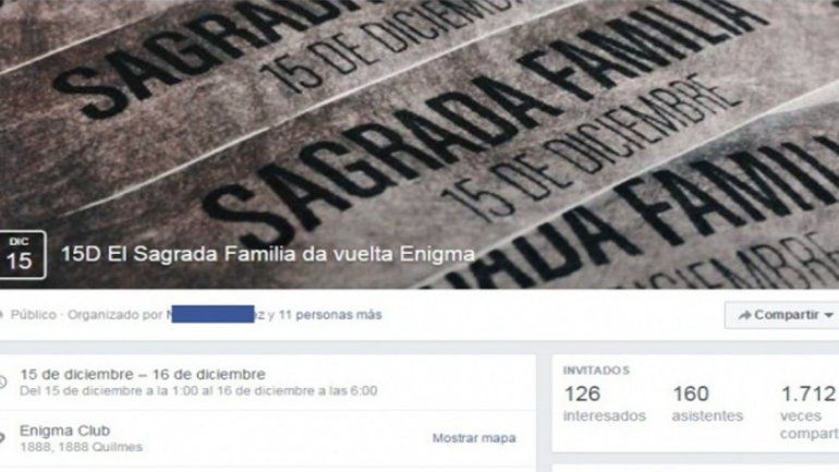 Los chicos son del Colegio Sagrada Familia y el evento va a ser en el boliche Enigma