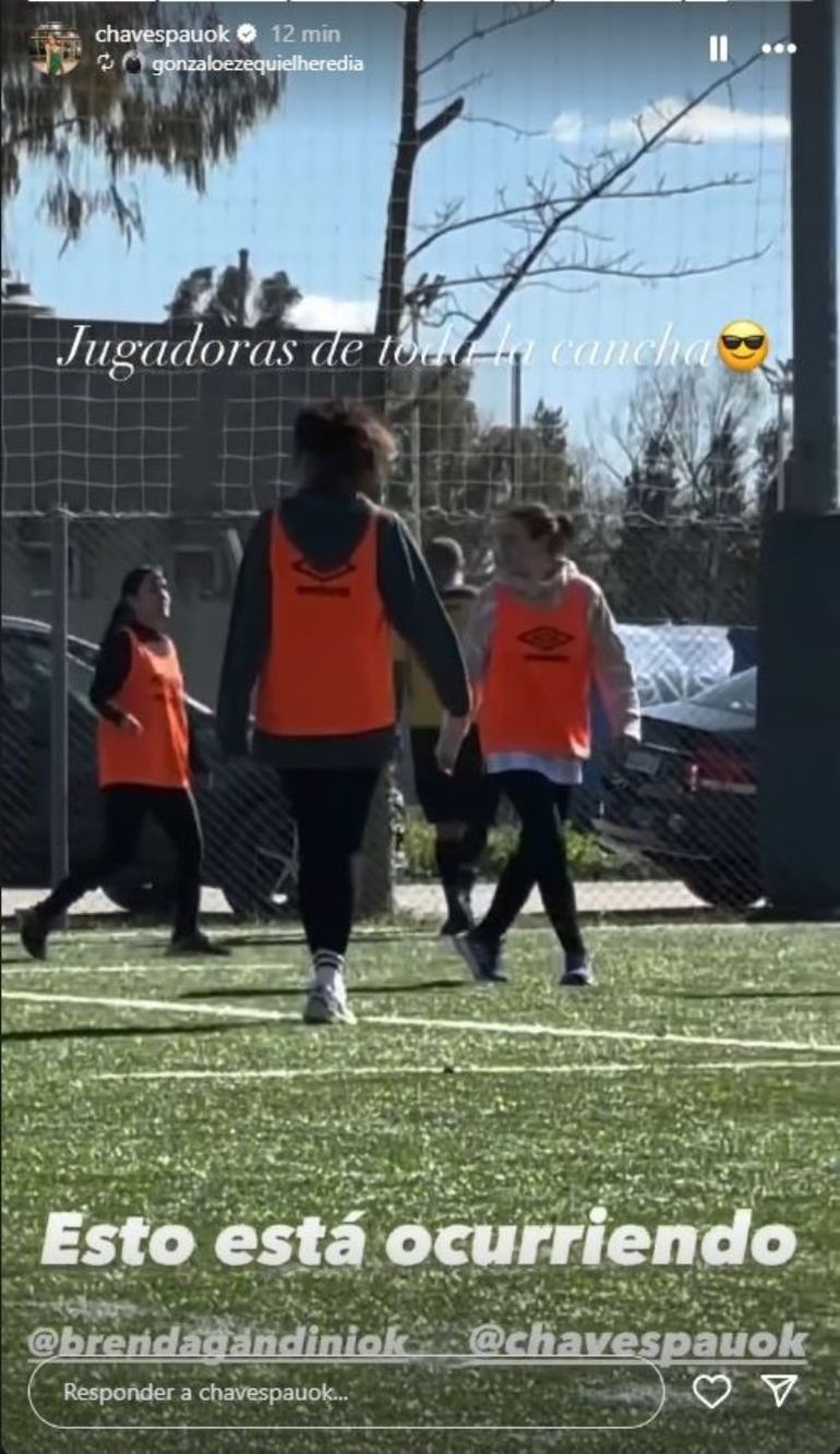 El video que reposteó Paula Chaves del encuentro que compartió con Brenda Gandini. El video que reposteó Paula Chaves del encuentro que compartió con Brenda Gandini. 