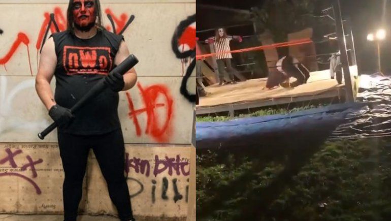 Tremendo: luchador amateur se quebró las piernas en el ring