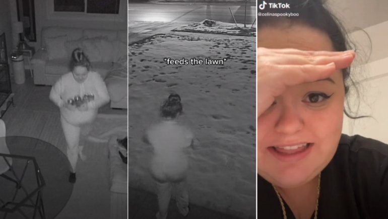 TikTok: se graba mientras está sonámbula y se hace viral