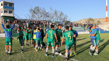 El festejo de Maro por la clasificación. El festejo de Maro por la clasificación.