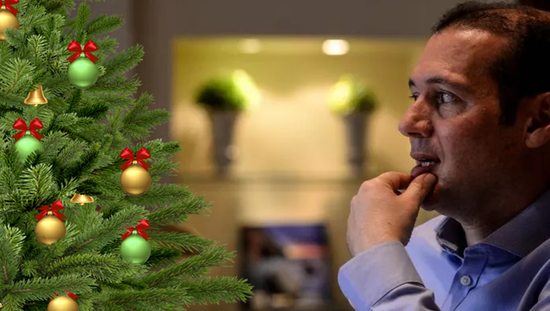 Qué tiene Gutiérrez en su arbolito de Navidad