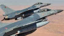 Cazas jordanos como los que participaron en la intercepción de drones y misiles iraníes. Cazas jordanos como los que participaron en la intercepción de drones y misiles iraníes.