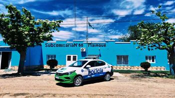 La víctima radicó la denuncia en la subcomisaría de Mainqué. | LM Neuquen La víctima radicó la denuncia en la subcomisaría de Mainqué.