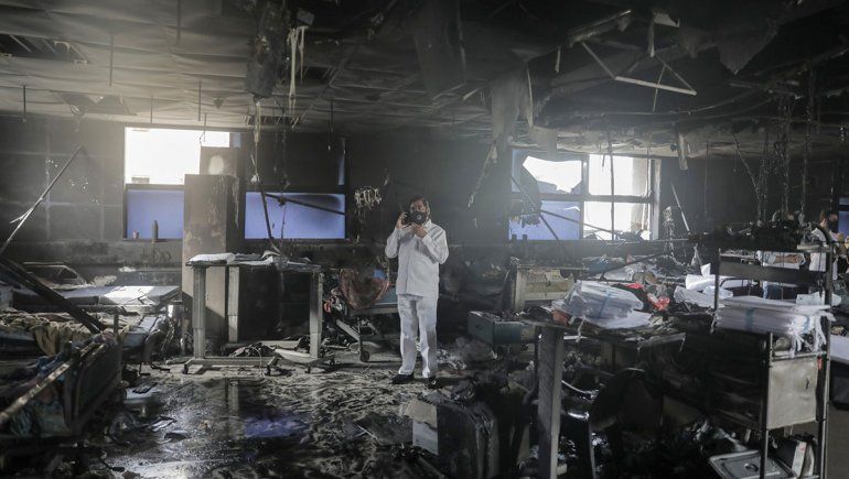 Tragedia en un hospital de India: 13 pacientes muertos