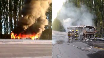 un colectivo koko se prendio fuego sobre la ruta 22 un colectivo koko se prendio fuego sobre la ruta 22