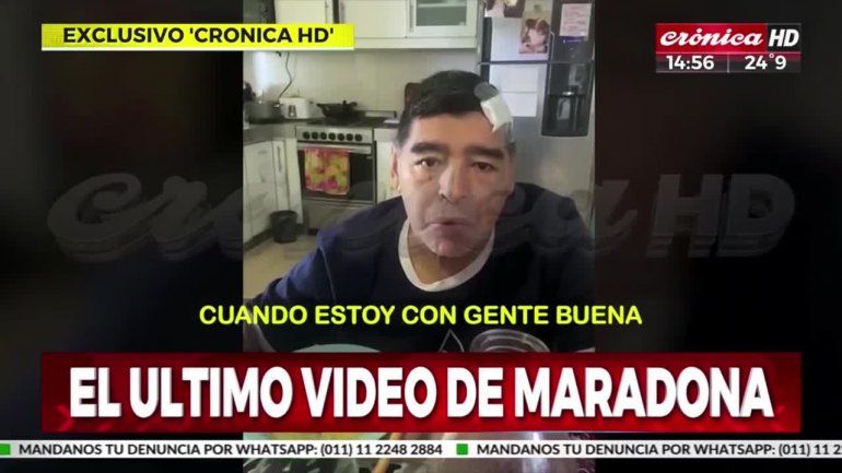 Apareció el último video de Diego y emociona verlo: Estoy abollado