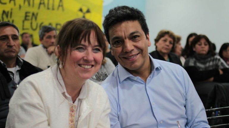 Jesús Escobar y la rionegrina Magdalena Odarda.