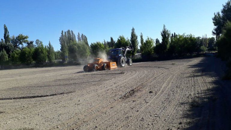 Zapala: veteranos tendrán una nueva cancha de césped