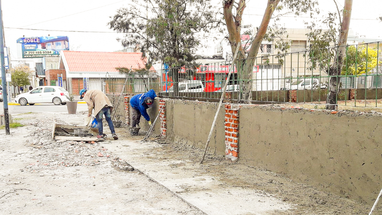 Adelantan que esta semana terminan los trabajos en la Escuela 61