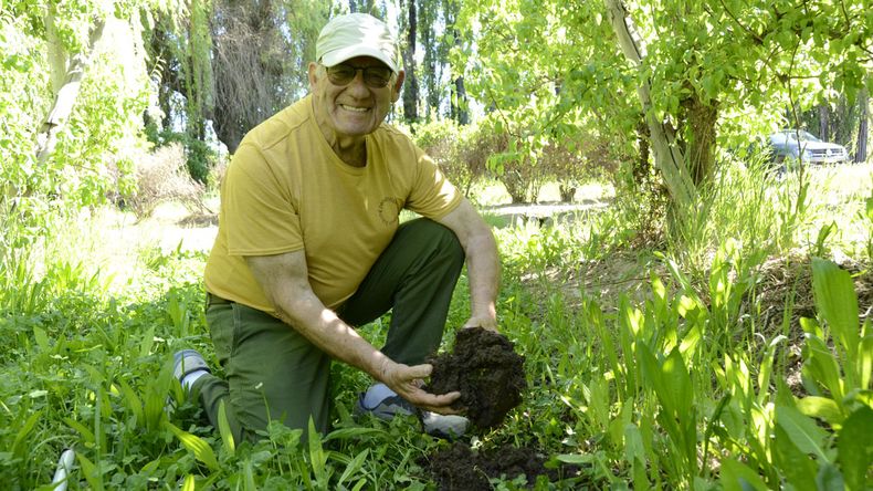 Julio Merlo, 82, vio una nube tóxica y cambió el rumbo. Hoy, su revolución agroecológica recupera suelos en Cipolletti y enseña a producir sin agredir.
