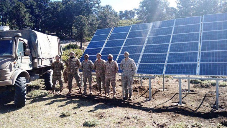El Ejército apuesta a la energía limpia en Pino Hachado