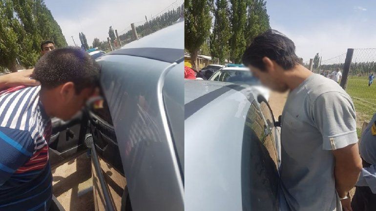 Jugadores golpearon a dos ladrones y los escracharon