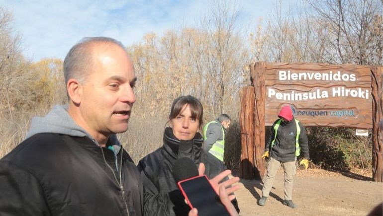 Península Hiroki: cómo afecta la crecida de los ríos este atractivo turístico de Neuquén
