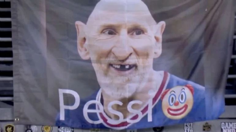 La bandera contra Lionel Messi La bandera contra Lionel Messi