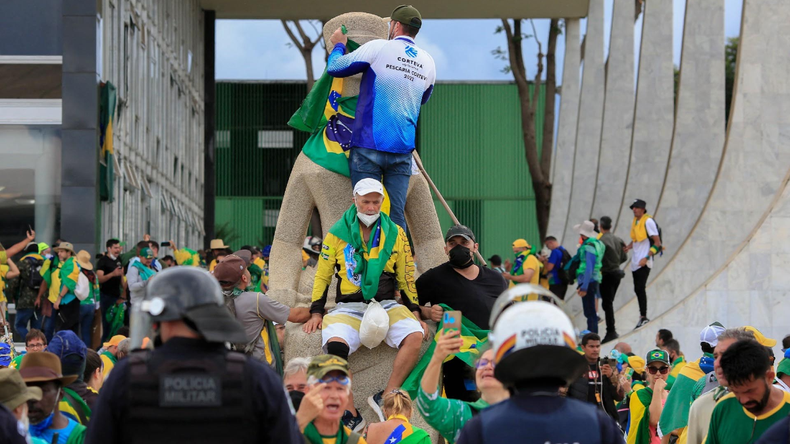El intento de golpe en Brasil, que buscó desestabilizar a Lula Da Silva en enero.