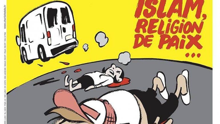 La ilustración recrea el atentado en La Rambla de Barcelona.