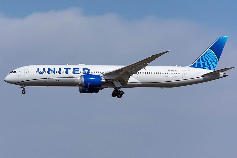 Susto en un vuelo de United
