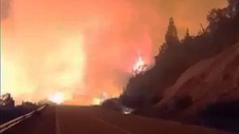 Impactante: se reactivó el fuego en Bariloche y hay alarma