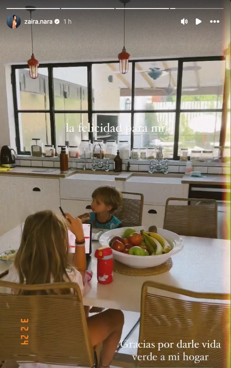 Zaira Nara mostró todos los detalles de su casa. Zaira Nara mostró todos los detalles de su casa. 